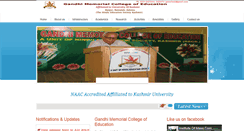 Desktop Screenshot of gmcejammu.in