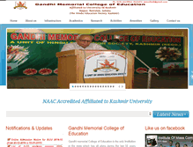 Tablet Screenshot of gmcejammu.in
